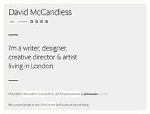 Tablet Screenshot of davidmccandless.com